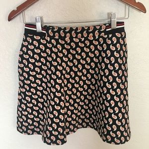 Paul & Joe Sister Black Paw Print Skirt